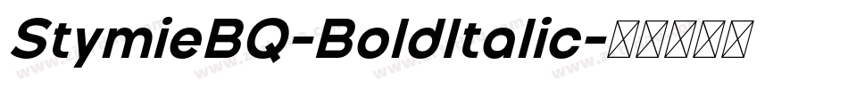 StymieBQ-BoldItalic字体转换