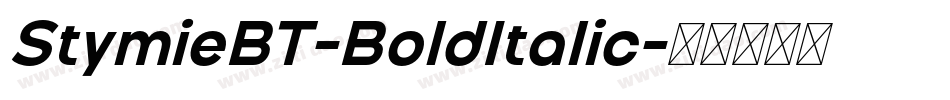 StymieBT-BoldItalic字体转换