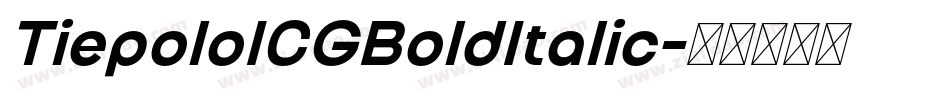 TiepoloICGBoldItalic字体转换