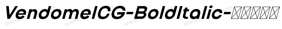 VendomeICG-BoldItalic字体转换