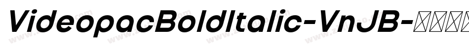 VideopacBoldItalic-VnJB字体转换