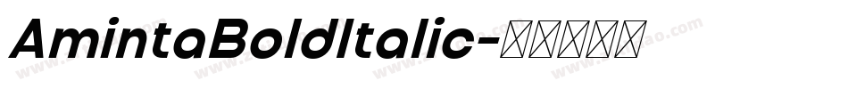 AmintaBoldItalic字体转换