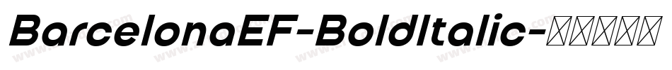 BarcelonaEF-BoldItalic字体转换