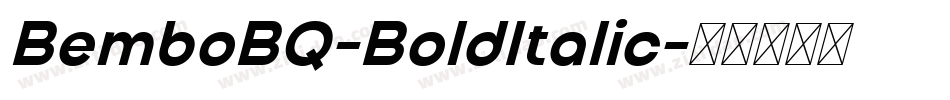 BemboBQ-BoldItalic字体转换
