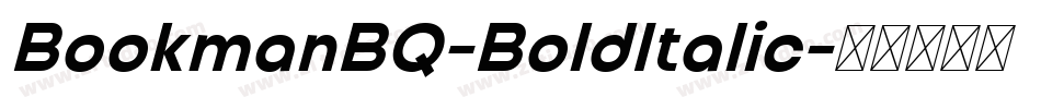 BookmanBQ-BoldItalic字体转换