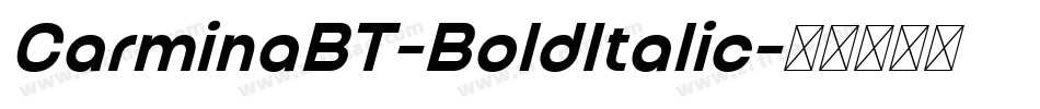 CarminaBT-BoldItalic字体转换