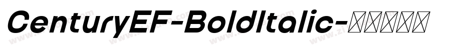 CenturyEF-BoldItalic字体转换