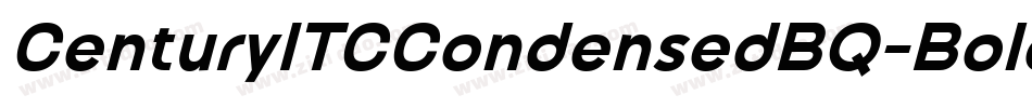 CenturyITCCondensedBQ-BoldItalic字体转换