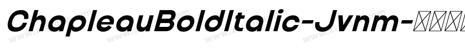 ChapleauBoldItalic-Jvnm字体转换
