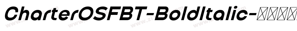 CharterOSFBT-BoldItalic字体转换