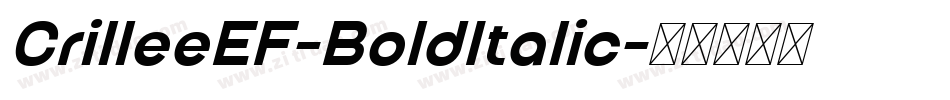CrilleeEF-BoldItalic字体转换