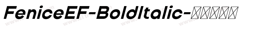 FeniceEF-BoldItalic字体转换