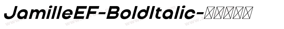 JamilleEF-BoldItalic字体转换