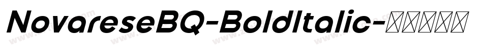 NovareseBQ-BoldItalic字体转换