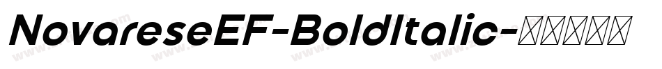 NovareseEF-BoldItalic字体转换