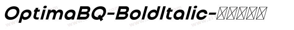 OptimaBQ-BoldItalic字体转换