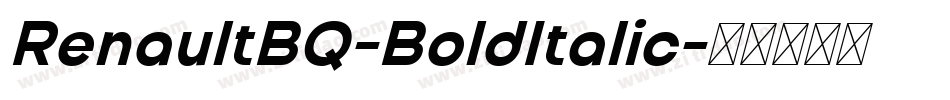 RenaultBQ-BoldItalic字体转换