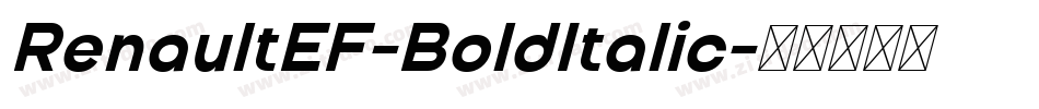 RenaultEF-BoldItalic字体转换