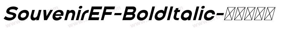 SouvenirEF-BoldItalic字体转换