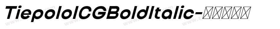 TiepoloICGBoldItalic字体转换