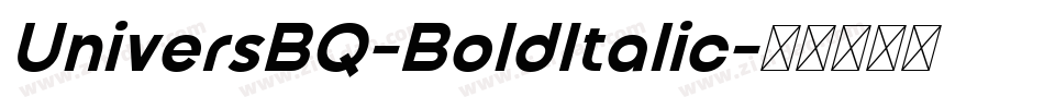 UniversBQ-BoldItalic字体转换