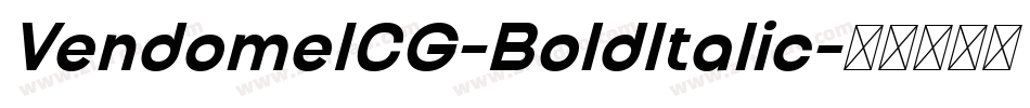 VendomeICG-BoldItalic字体转换