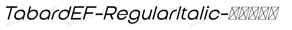TabardEF-RegularItalic字体转换