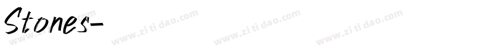 Stones字体转换