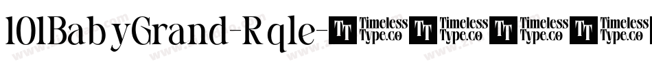 101BabyGrand-Rqle字体转换