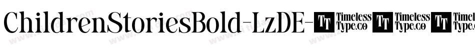 ChildrenStoriesBold-LzDE字体转换