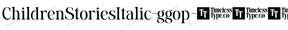 ChildrenStoriesItalic-ggop字体转换