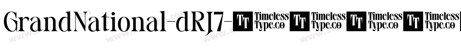 GrandNational-dRJ7字体转换
