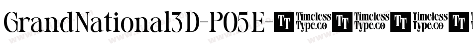 GrandNational3D-P05E字体转换