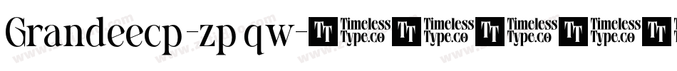 Grandeecp-zpqw字体转换
