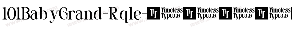 101BabyGrand-Rqle字体转换