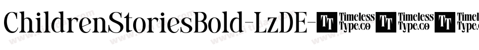 ChildrenStoriesBold-LzDE字体转换