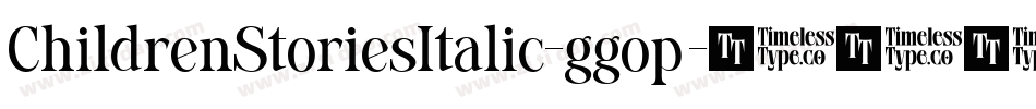 ChildrenStoriesItalic-ggop字体转换