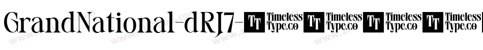 GrandNational-dRJ7字体转换