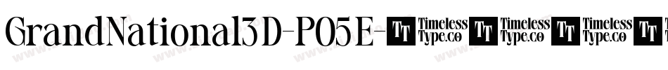 GrandNational3D-P05E字体转换