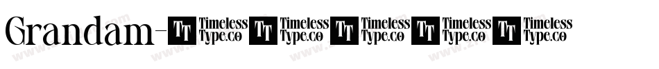 Grandam字体转换