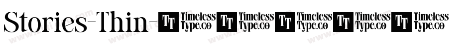 Stories-Thin字体转换