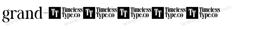 grand字体转换