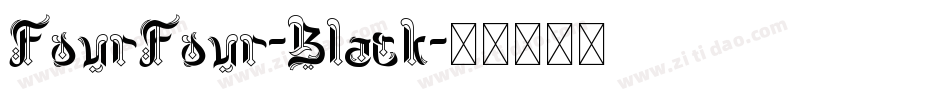 FourFour-Black字体转换