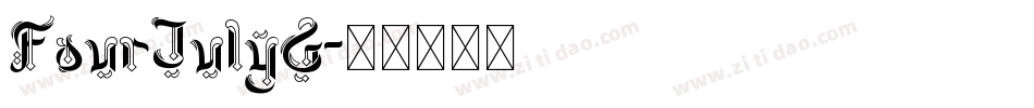 FourJulyG字体转换