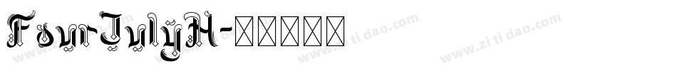 FourJulyH字体转换