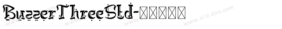 BuzzerThreeStd字体转换