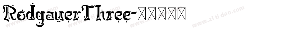 RodgauerThree字体转换