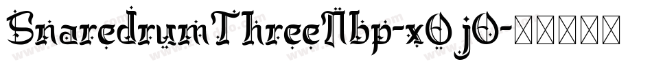 SnaredrumThreeNbp-xOj0字体转换