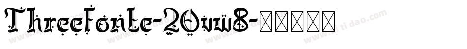 Threefonte-2Ovw8字体转换