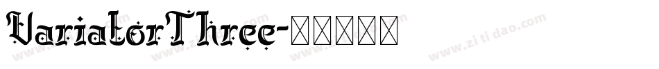 VariatorThree字体转换